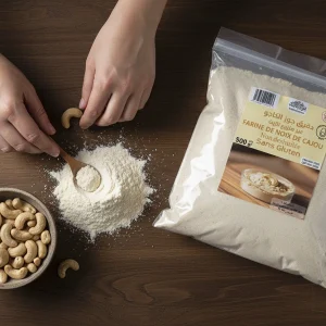 دقيق الكاجو غير منزوع الزيت 500 غ