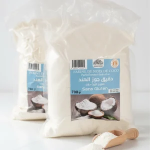 دقيق جوز الهند منزوع الزيت 500 غ